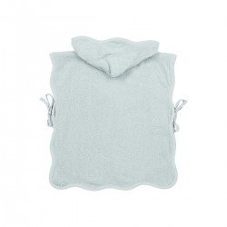 BATH PONCHO 1-3 YEARS ME-TERRY WAVY GREY BLUE
