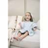 PONCHO DE BAÑO 1-3 YEARS ME-TERRY WAVY GREY BLUE