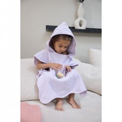 BATH PONCHO 1-3 YEARS ME-TERRY WAVY SOFT LAVENDER