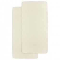 JERSEY F.SHEET COT BED 2 PACK 60x120 CM ME-UNI NATURE