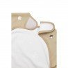 PU BIB WITH SLEEVES 9-18m ME-FOREST ANIMALS SAND