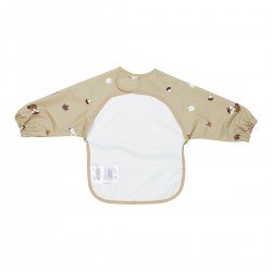 BABERO PU CON MANGAS 9-18m ME-FOREST ANIMALS SAND