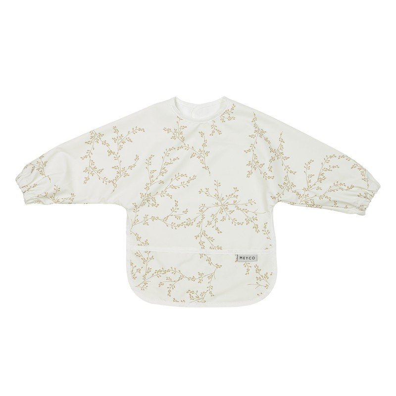 PU BIB WITH SLEEVES 9-18m ME-BRANCHES SAND