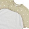 PU BIB WITH SLEEVES 6-18m ME-SWEET HEART SAND/SOFT SAND