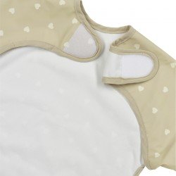 BABERO PU CON MANGAS 6-18m ME-SWEET HEART SAND/SOFT SAND