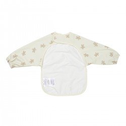 PU BIB WITH SLEEVES 9-18m ME-GINGERBREAD SOFT SAND
