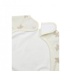 PU BIB WITH SLEEVES 9-18m ME-GINGERBREAD SOFT SAND