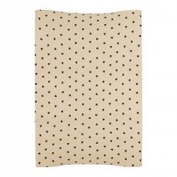 FUNDA AJUSTABLE CAMBIADOR 50x70 CM ME-SWEET HEART SOFT SAND/BLACK