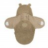 SWADDLE BLANKET G.0 BEAR .. ME-BEAR WARM BROWN