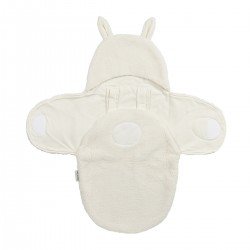 SWADDLE BLANKET G.0 RABBIT .. ME-TEDDY NATUREL
