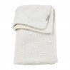 COTTON BLANKET CRIB 75x100 CM ME-KNOTS TEDDY OFF WHITE