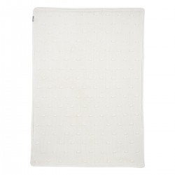 MANTA MINICUNA ALGODÓN 75x100 CM ME-KNOTS TEDDY OFF WHITE
