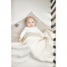 MANTA MINICUNA ALGODÓN 75x100 CM ME-KNOTS TEDDY OFF WHITE