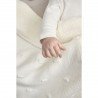MANTA MINICUNA ALGODÓN 75x100 CM ME-KNOTS TEDDY OFF WHITE