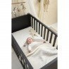 COTTON BLANKET CRIB 75x100 CM ME-KNOTS TEDDY OFF WHITE