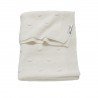 COTTON BLANKET CRIB 75x100 CM ME-KNOTS OFF WHITE