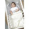 COTTON BLANKET CRIB 75x100 CM ME-KNOTS OFF WHITE