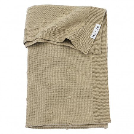 COTTON BLANKET CRIB 75x100 CM ME-MINI KNOTS SAND