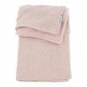 COTTON BLANKET CRIB 75x100 CM ME-MINI KNOTS TEDDY SOFT PINK