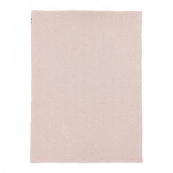 MANTA MINICUNA ALGODÓN 75x100 CM ME-MINI KNOTS TEDDY SOFT PINK