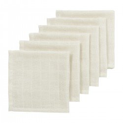 PACK 6 TOALLA FACIALES 30x30 CM ME-UNI NATURE