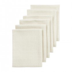 MUSELINA MEDIANA PACK DE 6 70x70 CM ME-UNI NATURE