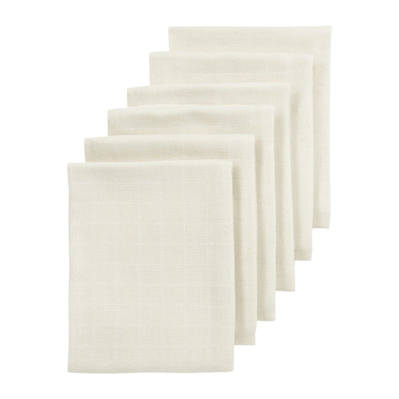 MUSELINA MEDIANA PACK DE 6 70x70 CM ME-UNI NATURE