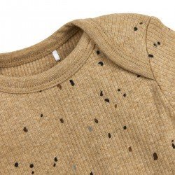 PIJAMA 2 PCS. CANALÉ 62/68 ME-RIB MINI SPOT TOFFEE MELANGE