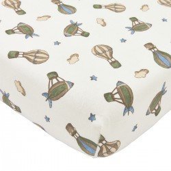 JERSEY FITTED SHEET CO-SLEEPER 50x90 CM ME-AIR BALLOONS MULTICOLOUR