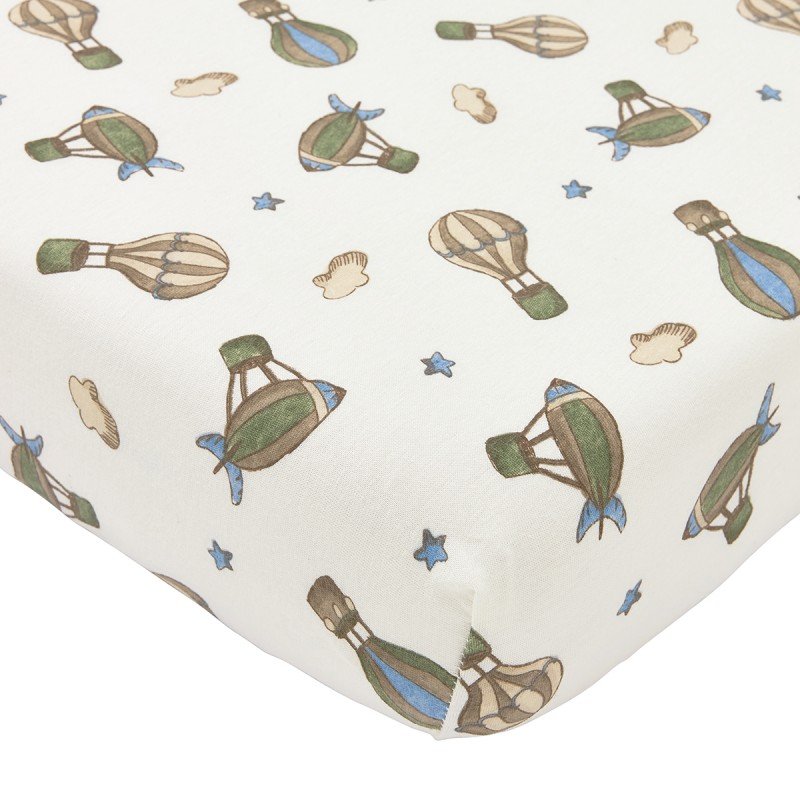 JERSEY FITTED SHEET CO-SLEEPER 50x90 CM ME-AIR BALLOONS MULTICOLOUR