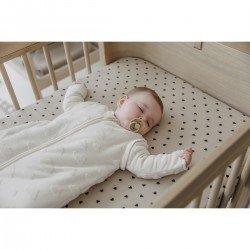 SABANA BAJERA AJUST.COLECHO 50x90 CM ME-SWEET HEART SOFT SAND/BLACK