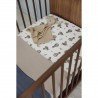 JERSEY FITTED SHEET COT BED 60x120 CM ME-AIR BALLOONS MULTICOLOUR