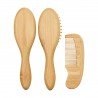 SET 3PCS.BRUSH-COMB NAT.BAMBOO ME-UNI NATURAL ..