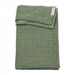 WAFFLE COTT.BLANKET CRIB TOG 1 75x100 CM ME-WAFFLE OLIVE GREEN