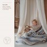 P-W MUS.BLANKET CRIB TOG 1.5 75x100 CM ME-STRIPE INDIGO