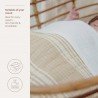 P-W MUS.BLANKET CRIB TOG 1.5 75x100 CM ME-STRIPE SAND