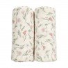 MUSLIN SWADDLES P.WASH. 2 PACK 120x120 CM ME-FLOWER MULTICOLOUR