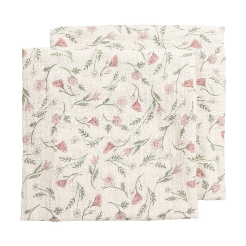 MUSELINA LAV. MEDIANA PACK 2 70x70 CM ME-FLOWER MULTICOLOUR