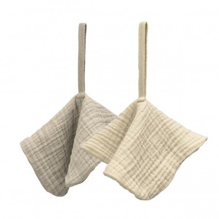 PACIFIER CLOTH P.W.MUSLIN 2 PK .. ME-UNI SAND/SOFT SAND