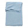 BEDSHEET P.W.MUSLIN CRIB/BASSI 75x100 CM ME-UNI JEANS BLUE