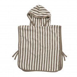 PONCHO DE BAÑO 1-3 YEARS ME-FAT STRIPE TAUPE