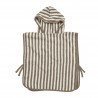 BATH PONCHO 1-3 YEARS ME-FAT STRIPE TAUPE