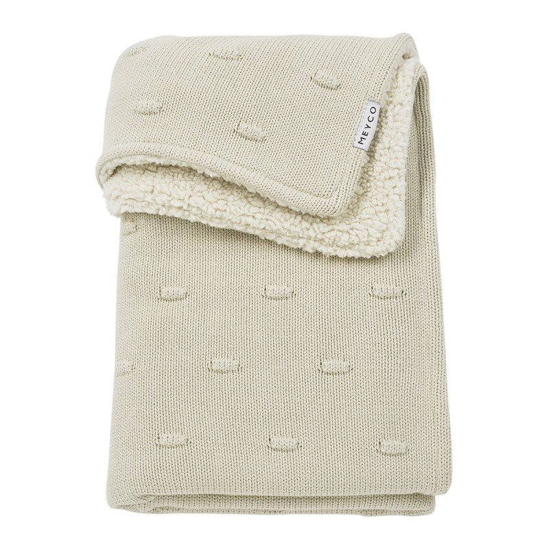 MANTA MINICUNA ALGODÓN 100x150 CM ME-KNOTS TEDDY SOFT SAND