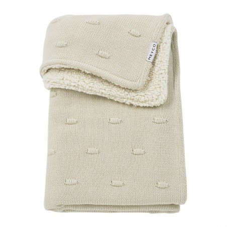 MANTA MINICUNA ALGODÓN 100x150 CM ME-KNOTS TEDDY SOFT SAND