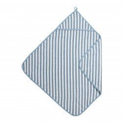 CAPA DE BAÑO DE RIZO 75x75 CM ME-FAT STRIPE JEANS BLUE