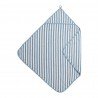 CAPA DE BAÑO DE RIZO 75x75 CM ME-FAT STRIPE JEANS BLUE