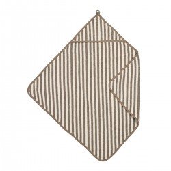 CAPA DE BAÑO DE RIZO 75x75 CM ME-FAT STRIPE TAUPE