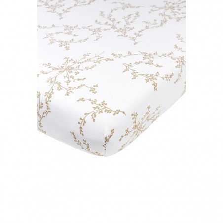 SABANA BAJERA AJUST.CUNA 60 60x120 CM ME-BRANCHES SAND