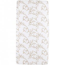 JERSEY FITTED SHEET COT BED 60x120 CM ME-BRANCHES SAND