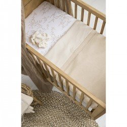SABANA BAJERA AJUST.CUNA 60 60x120 CM ME-BRANCHES SAND